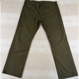 Levi's 569 Men's Loose Straight Chino Pants Sz 38x33 Olive Green Black Label